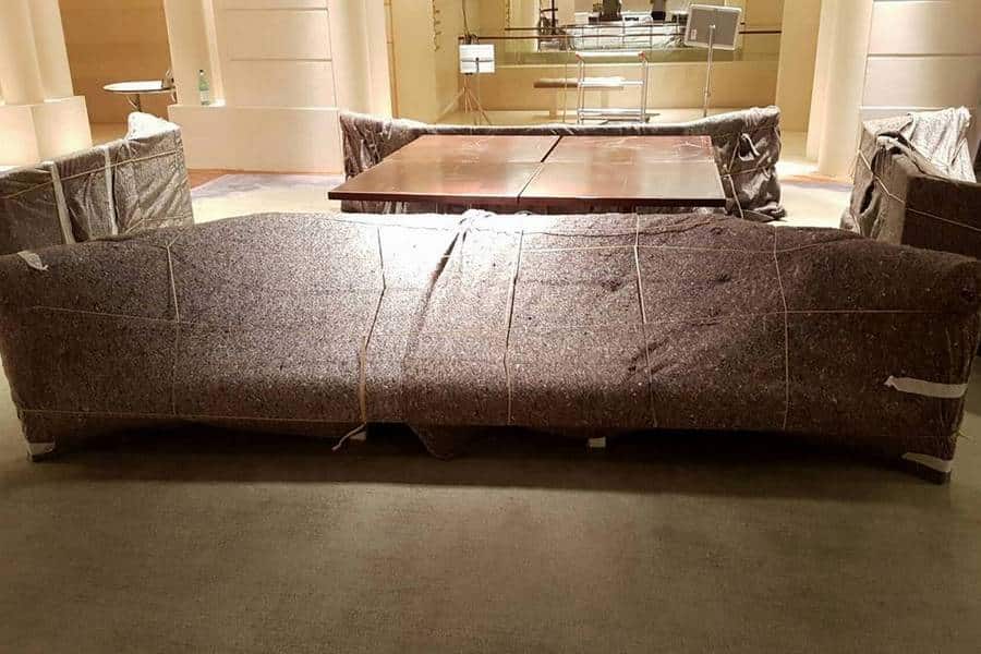 protection des meubles avec couvertures incluse dans le déménagement tout compris