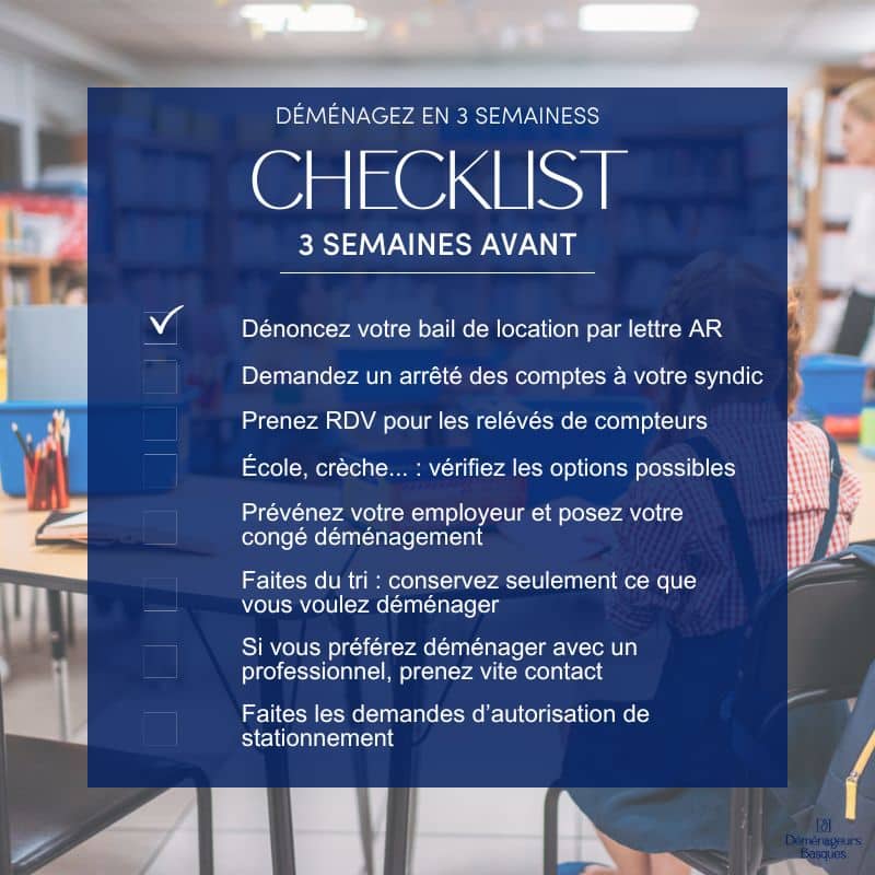 Préparer son déménagement : checklist 3 semaines avant