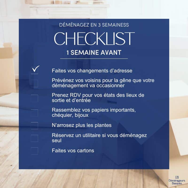 Préparer un déménagement : checklist à J-7