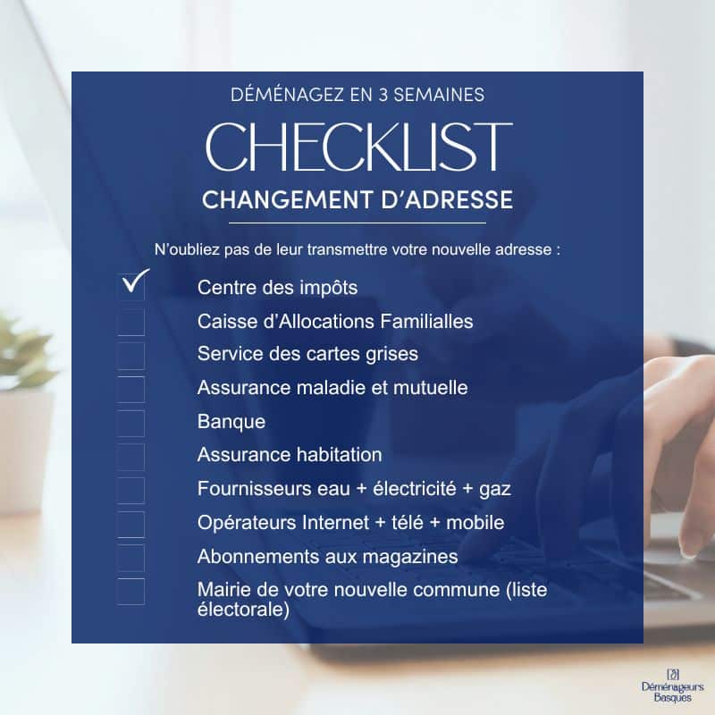 Pensez à vos changements d'adresse lors de votre déménagement