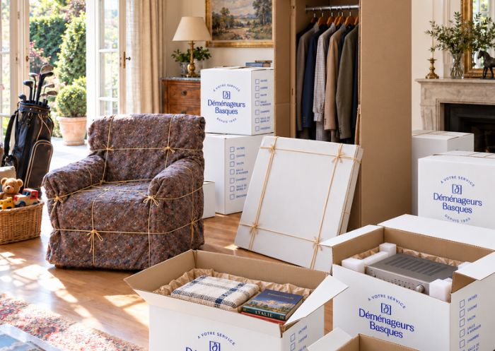 Chargement du mobilier lors d’un déménagement de maison